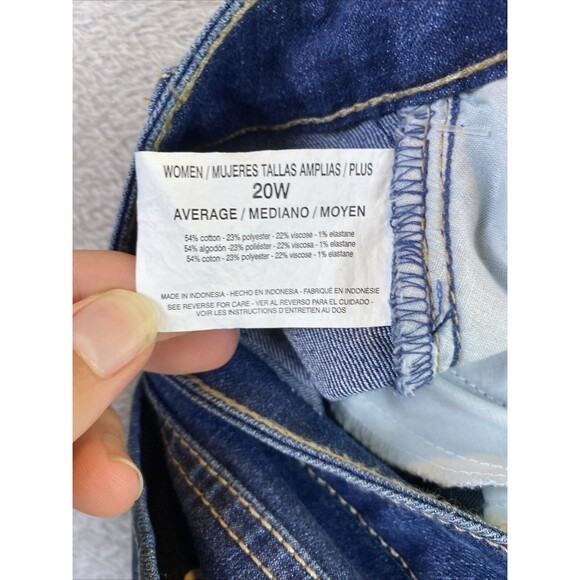 NEW Gloria Vanderbilt All Around Slimming Effect Rail Straight Jeans 20W Aspen - Picture 7 of 9